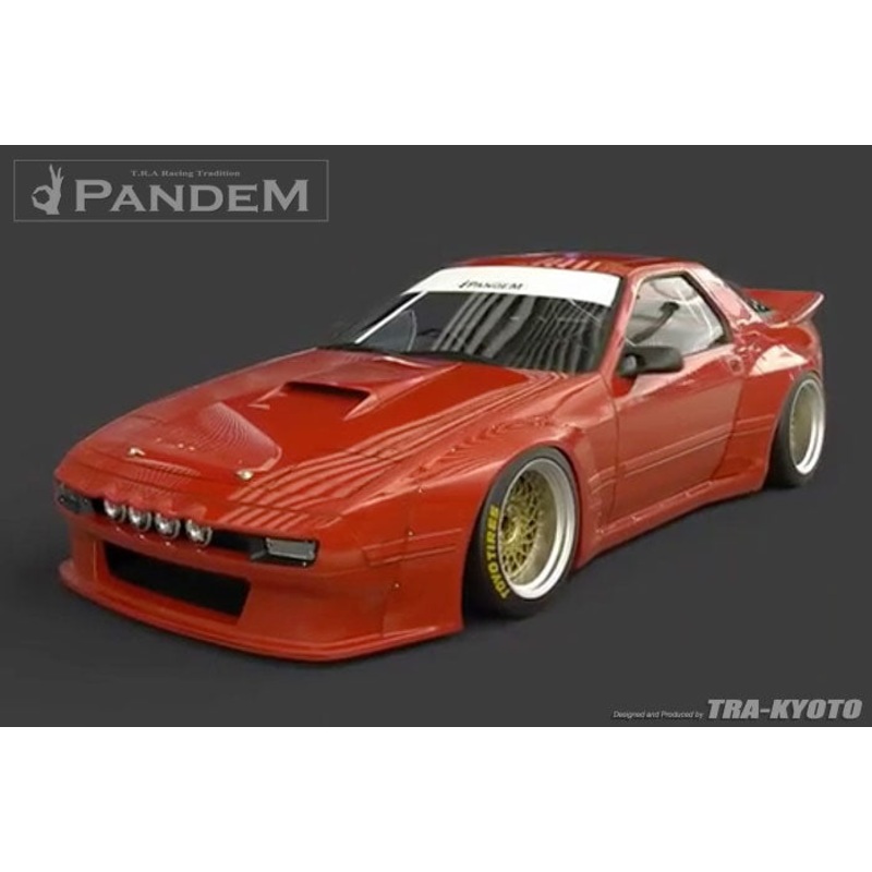 GReddy Pandem Complete Wide Body Aero Kit WITH WING | 1985-1992 Mazda RX-7 (17040330)