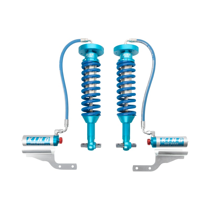 King Shocks 2015+ Ford F150 2WD Front 2.5 Dia Remote Reservoir Coilover w/Adjuster (Pair)