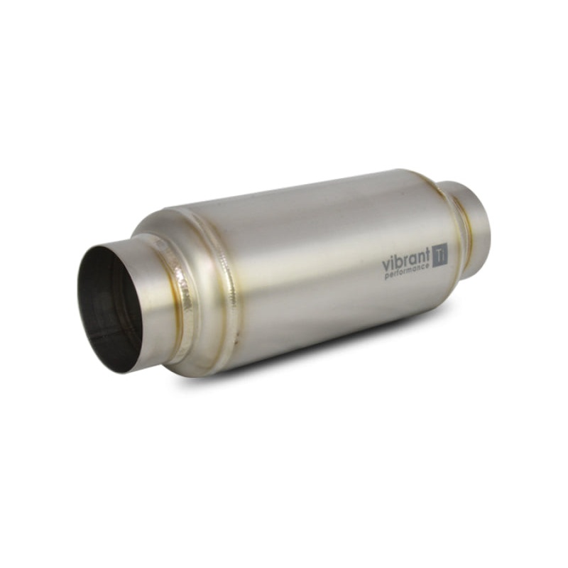 Vibrant Titanium Resonator 3in. Inlet / 3in. Outlet x 12in. Long