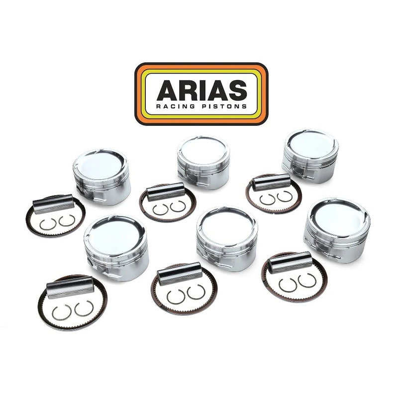 Arias Pistons Toyota 3.0L OEM 4VRs Bore 3.287 CH 1.299 Stroke 3.582 Rod 5.984 CR 9 Dish Head 40cc