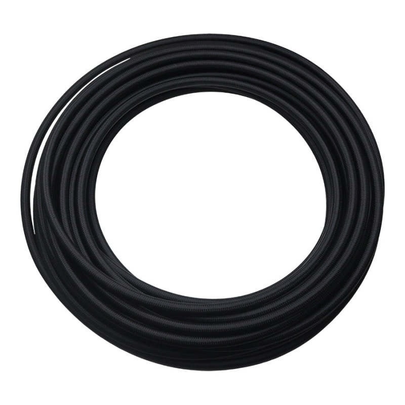 DeatschWerks 6AN Black Nylon Braided PTFE Hose – 50ft