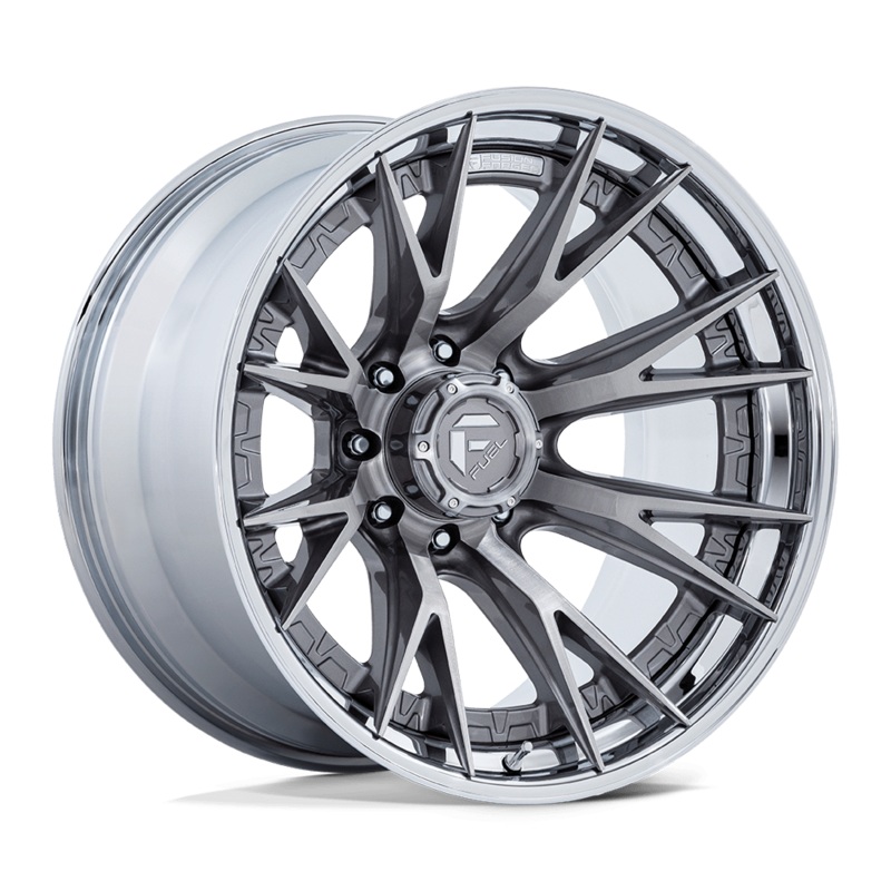 Fuel Wheels FC402 Catalyst 24″ 8×165.1 Platinum With Chrome Lip