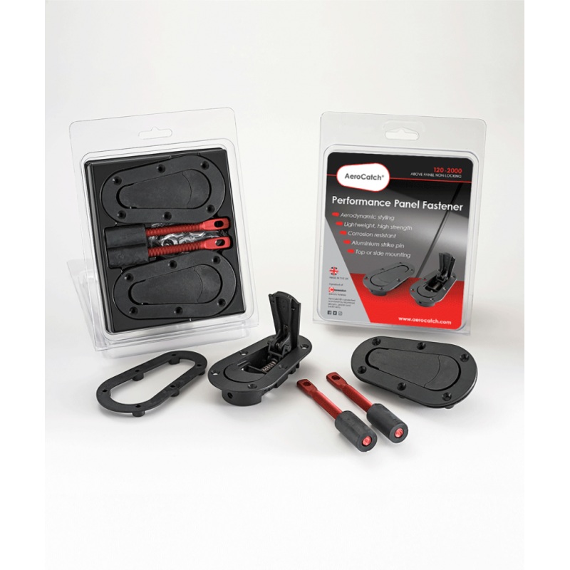 AeroCatch Kit-Black; 120-2000 Above Panel