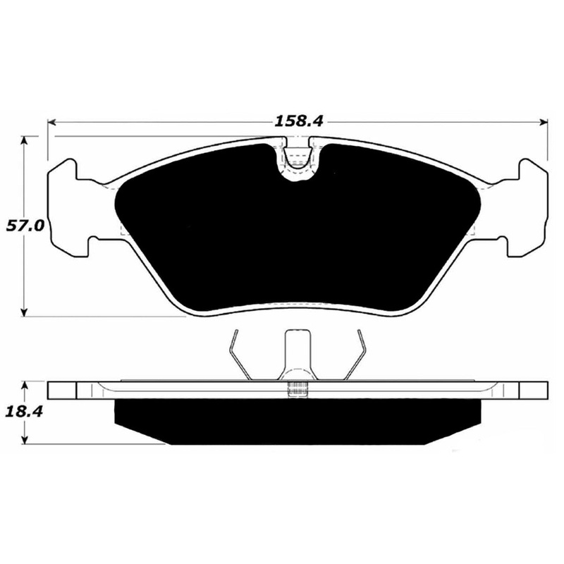 Porterfield Brake Pads for 1986 BMW 528E
