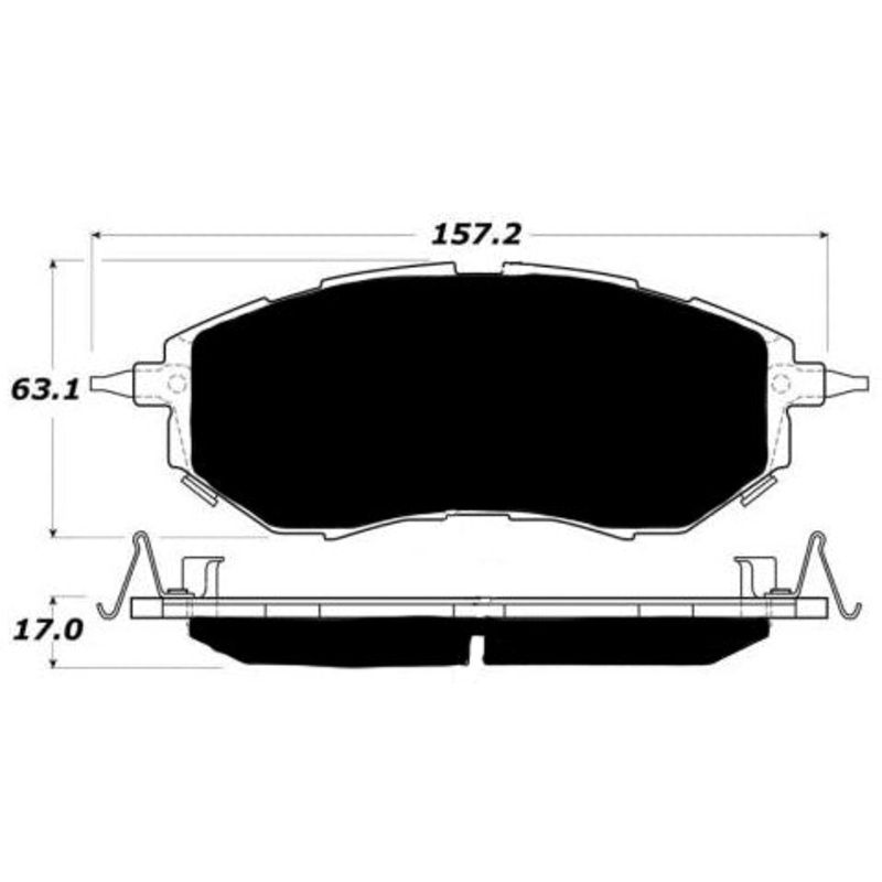 Porterfield Brake Pads for 2011 SUBARU LEGACY SEDAN 2.5 GT