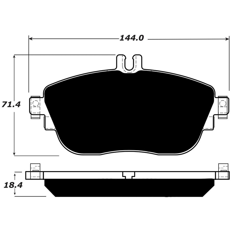 Porterfield Brake Pads for 2016 MERCEDES-BENZ CLA250