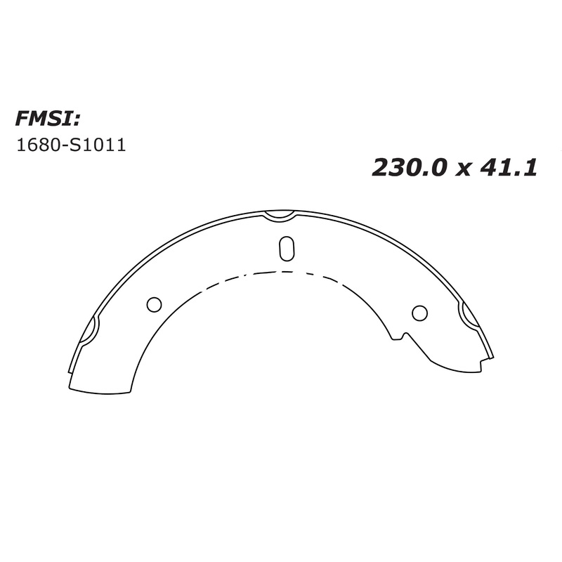 Porterfield Brake Shoes for 2013 CHEVROLET SONIC