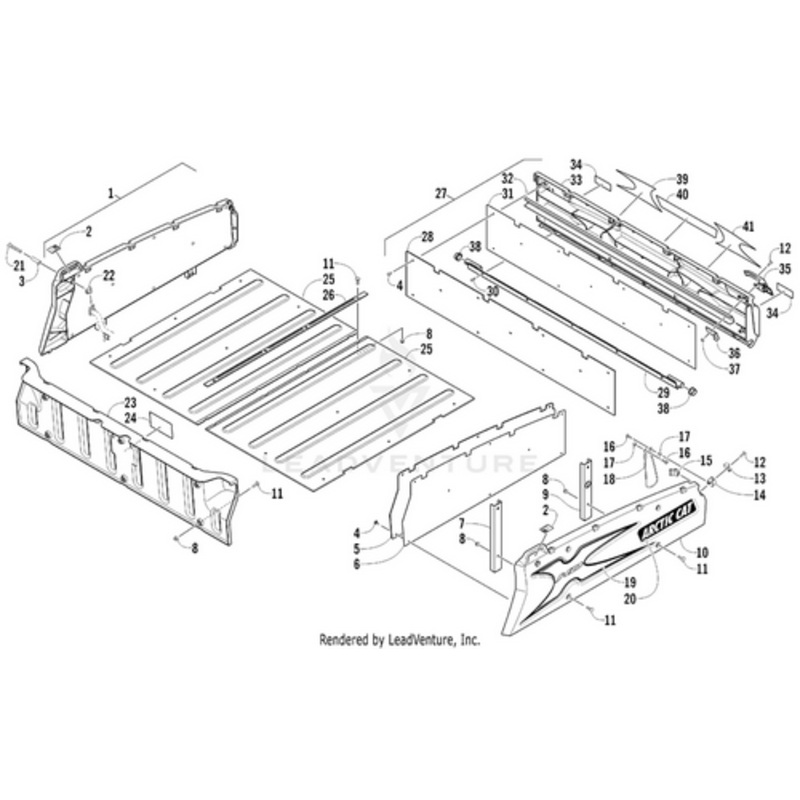 Tailgate Assembly (Inc. 28-37) by Arctic Cat