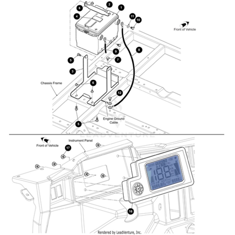 Battery 12V Jci Side Posts by Arctic Cat