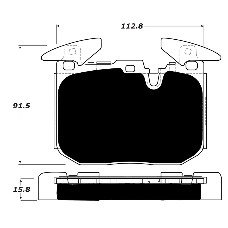 Porterfield Brake Pads for 2015 BMW 328d xDrive/328i (Wagon/Sedan) – M Sport Brakes w/340mm FD