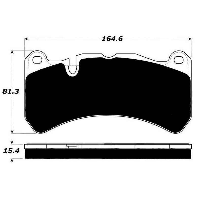 Porterfield Brake Pads for 2017 MASERATI QUATTROPORTE 360MM FRONT DISC