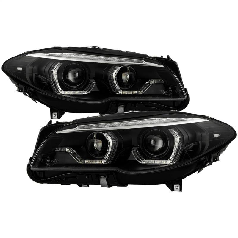 Spyder BMW 5 Series F10 11-13 Xenon/HID AFS Projector Headlights – Black PRO-YD-BMWF10HIDAFS-SEQ-BK