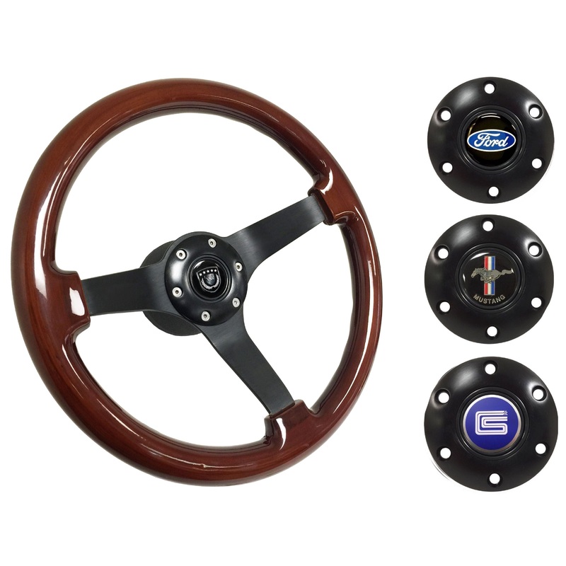 1984-04 Ford Mustang Steering Wheel Kit | Mahogany Wood |  ST3127