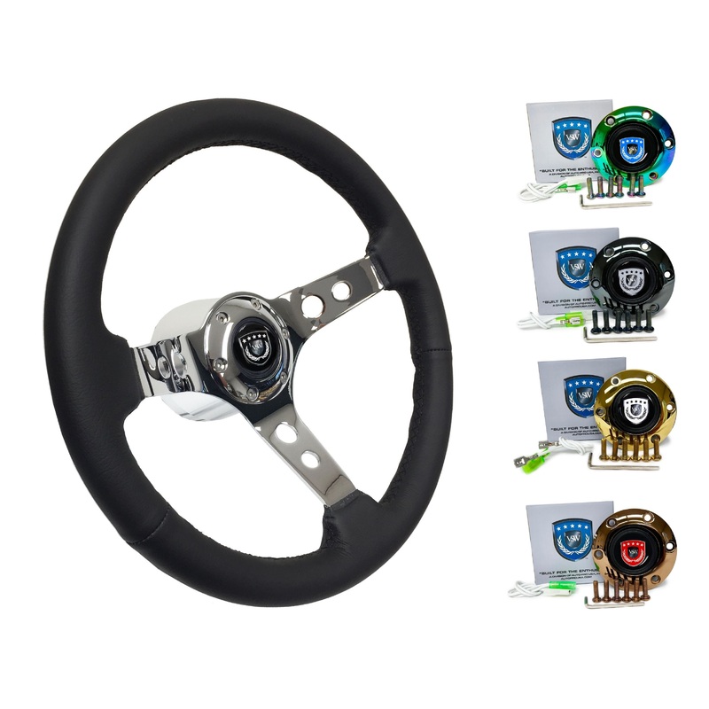 1984-90 BMW 325i Steering Wheel Kit | Black Leather | ST3095
