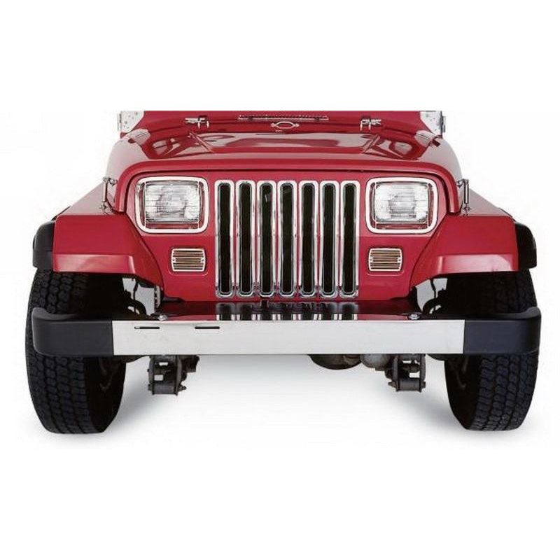 Rampage 1987-1995 Jeep Wrangler(YJ) Grille Inserts – Chrome