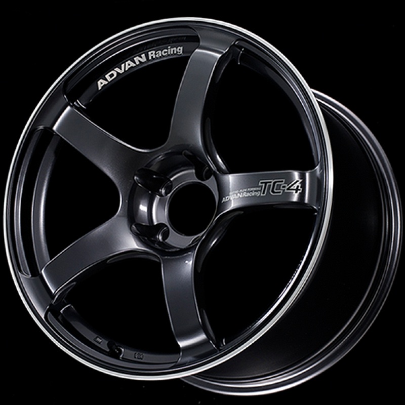 Advan TC4 18×9.5 +12 5-114.3 Racing Gunmetallic and Ring Wheel