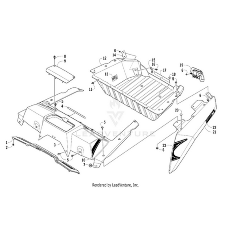 Air Intake Decal Rear-Tag by Arctic Cat