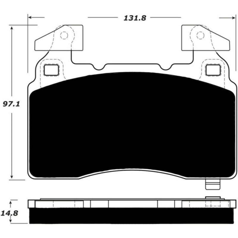 Porterfield Brake Pads for 2017 CADILLAC CT6 – J56 HD Brakes w/Perf. Linings