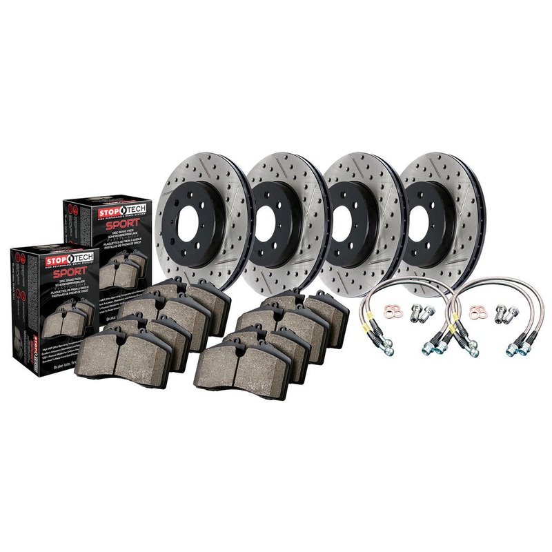 StopTech Drilled & Slotted Sport Brake Kit – 2006-2009 Honda S2000 (AP2)