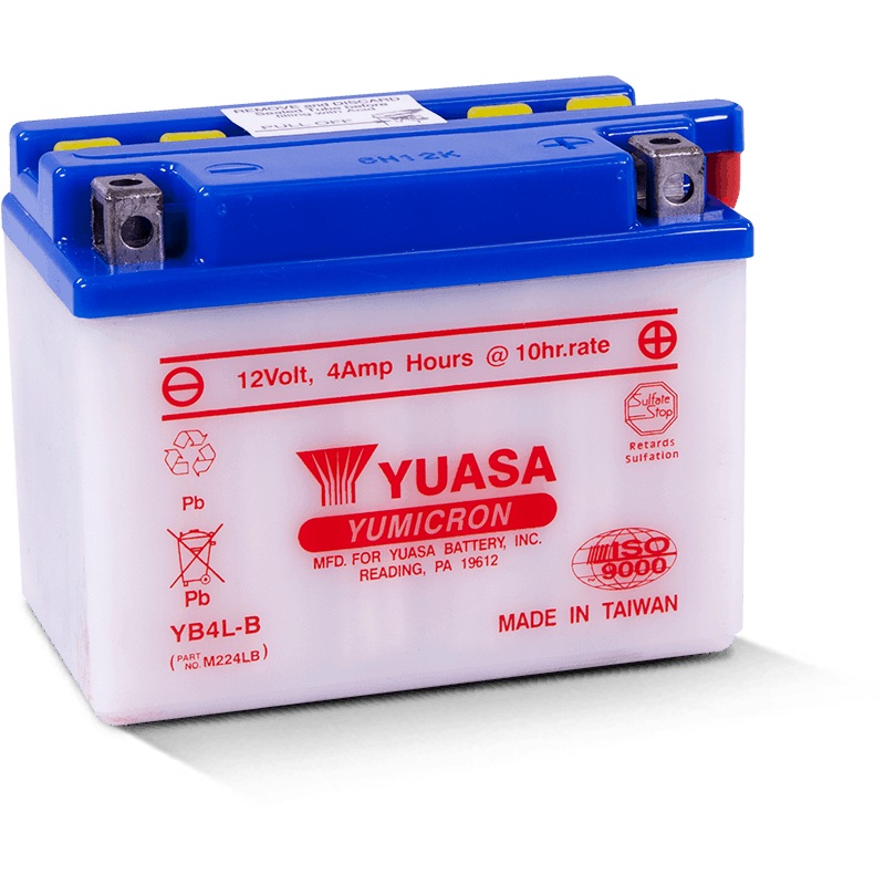 Yuasa YB4L-B Yumicron 12-Volt Battery