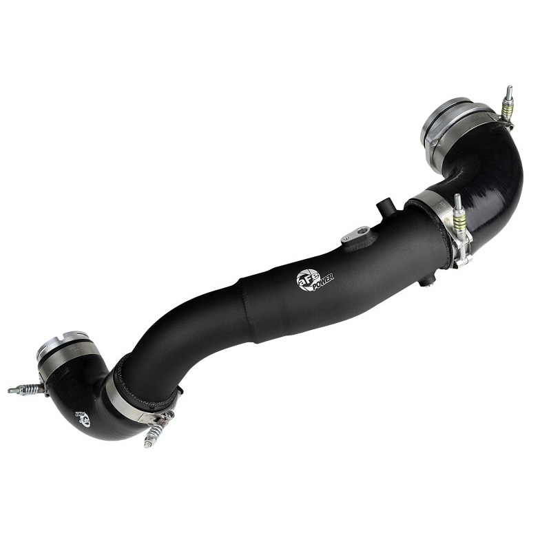 aFe BladeRunner 2-1/2 IN Aluminum Hot Charge Pipe (Black) – 2020+ Toyota GR Supra 3.0L (A90/A91)
