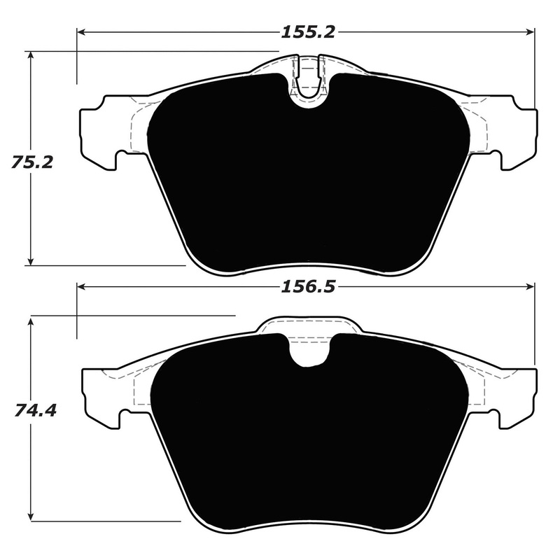 Porterfield Brake Pads for 2008 JAGUAR XJ R