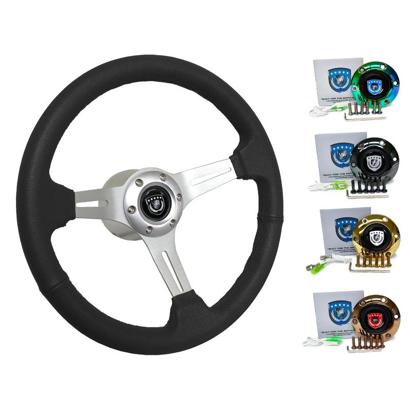 1989-04 Nissan GTR (R32) Steering Wheel Kit | Black Leather | ST3014BLK