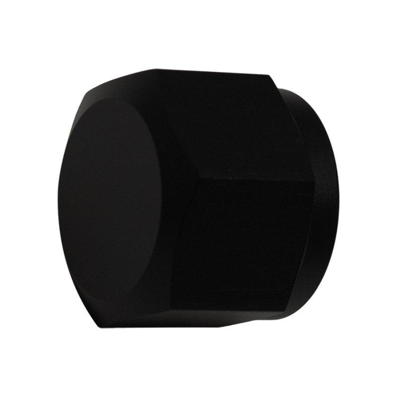 DeatschWerks 10AN Female Flare Cap – Anodized Matte Black