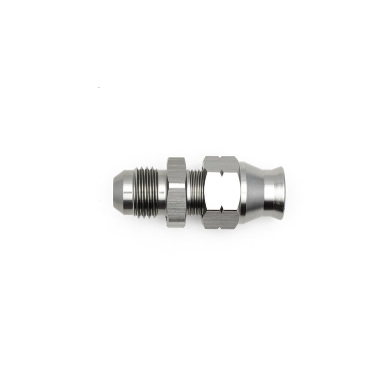 DeatschWerks 6AN Male Flare to 5/16in Hardline Compression Adapter – Anodized Matte Black