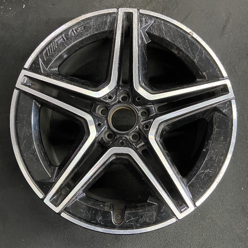 20″ MERCEDES GLE-CLASS 20-22 167 Type GLE450 20×9 black pockets rear ET 44 Original OEM Wheel Rim