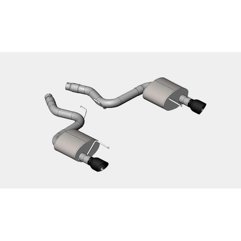 2015 Ford Mustang GT 5.0 Catback System with Black Tips by Corsa (14328BLK)