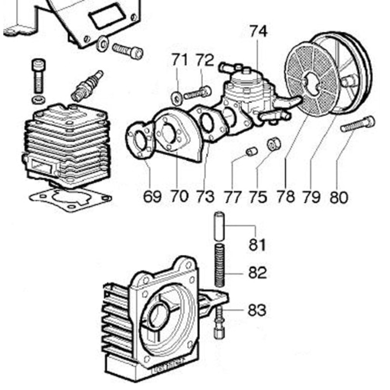 74. (S060-074) K80 HL395A Stock Carburetor