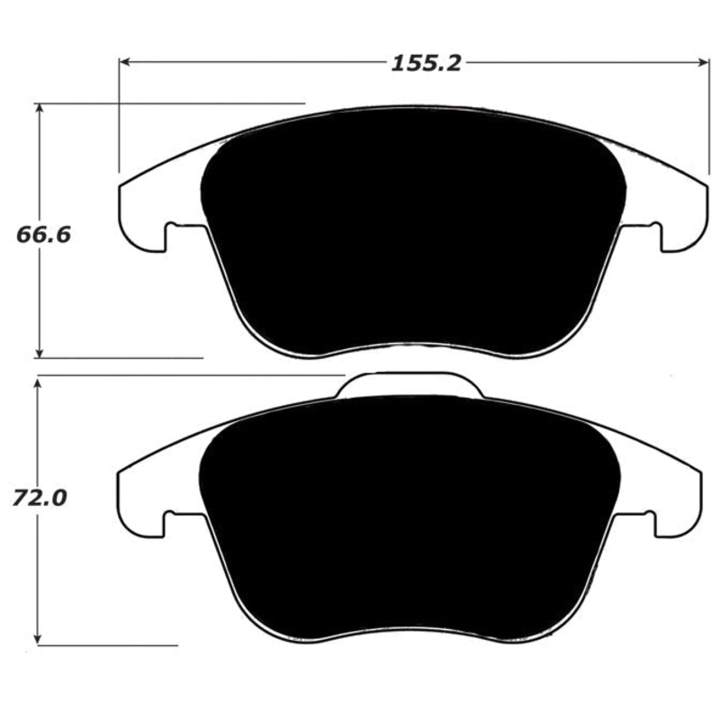 Porterfield Brake Pads for 2017 VOLKSWAGEN TIGUAN