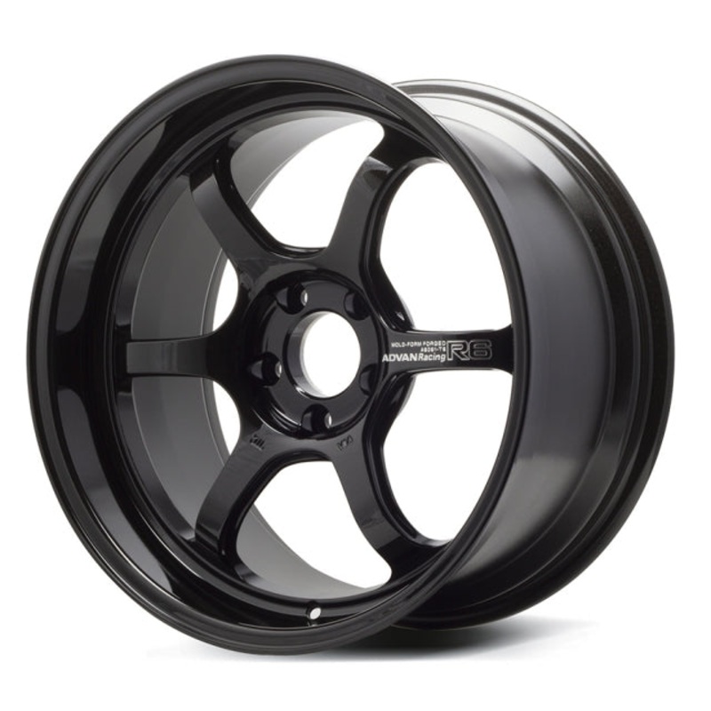 Advan Racing R6 Wheel – 18×7.5 +47 | 5×114.3 | Racing Titanium Black
