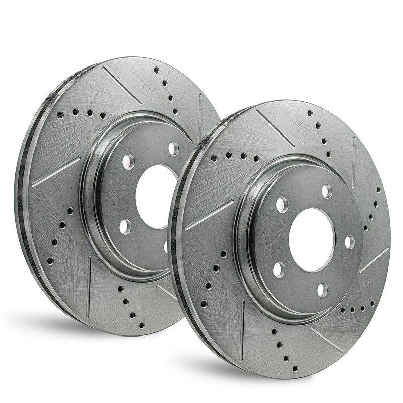 Zinc Drilled/Slotted Rear Rotors for Toyota GR86 2022-2023 RWD