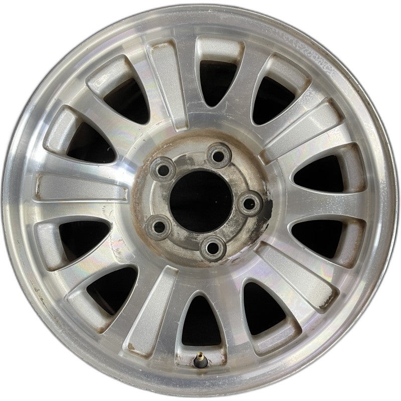 17″ EXPEDITION 01-02 14mm lug 16mm hole 17×7.5 aluminum 10 triangular holes beige in pockets Original OEM Wheel Rim
