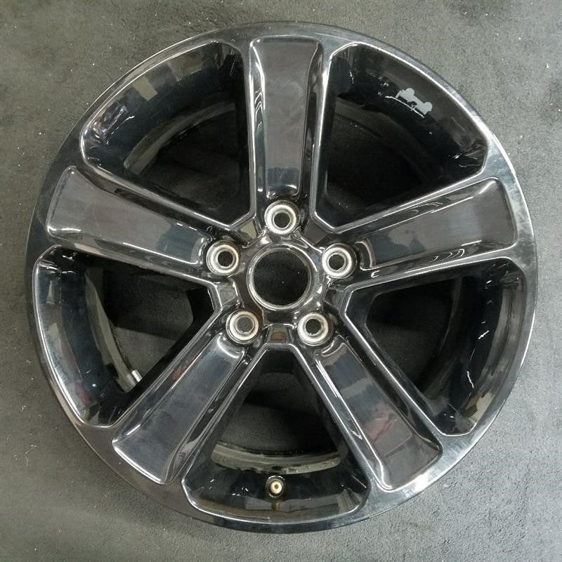18″ WRANGLER 19-20 18×7.5 5 spoke straight spoke opt WBS gloss black Original OEM Wheel Rim
