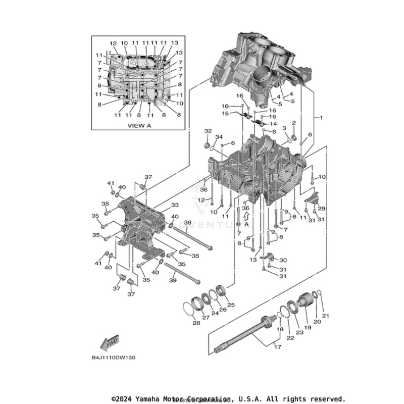 Crankcase Assembly by Yamaha