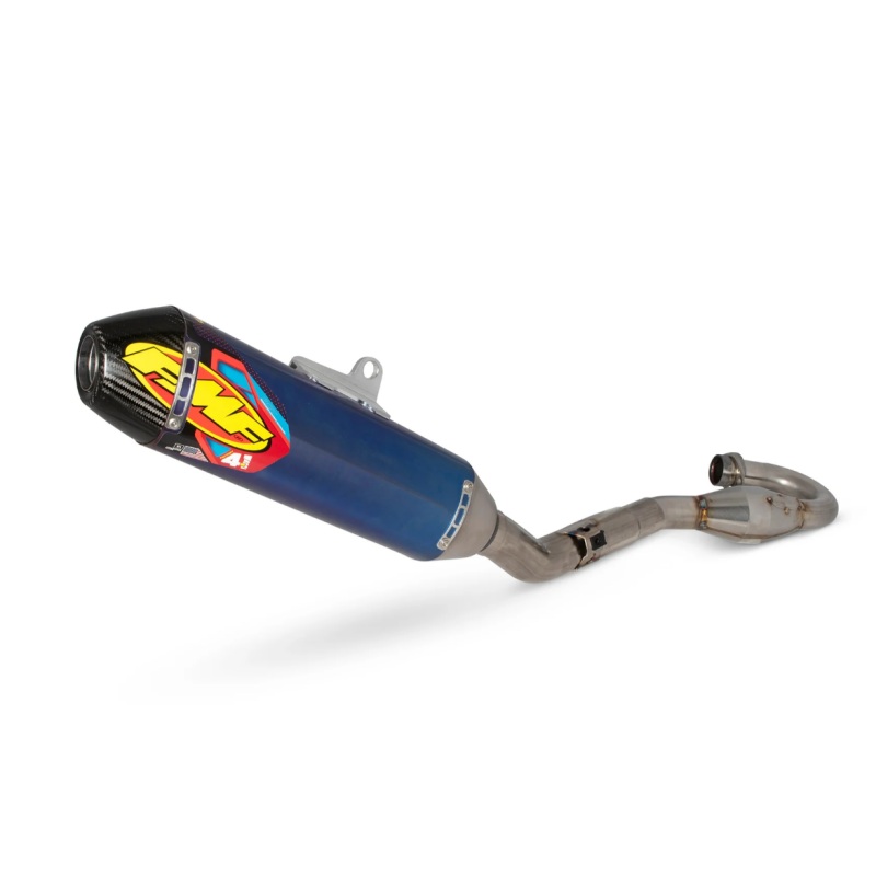FMF Racing 25+ Kawasaki KX250F Anodized TI Factory 4.1 RCT w/ R. Carbon Cap w/ TI Megabomb Header