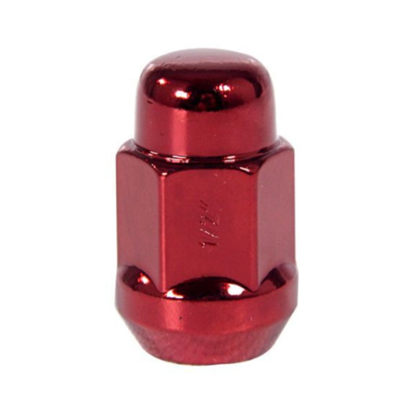 Gorilla Acorn Bulge Lug Nut – 3/4″ Hex – 1/2″-20 Thread Size – Red Painted Finish