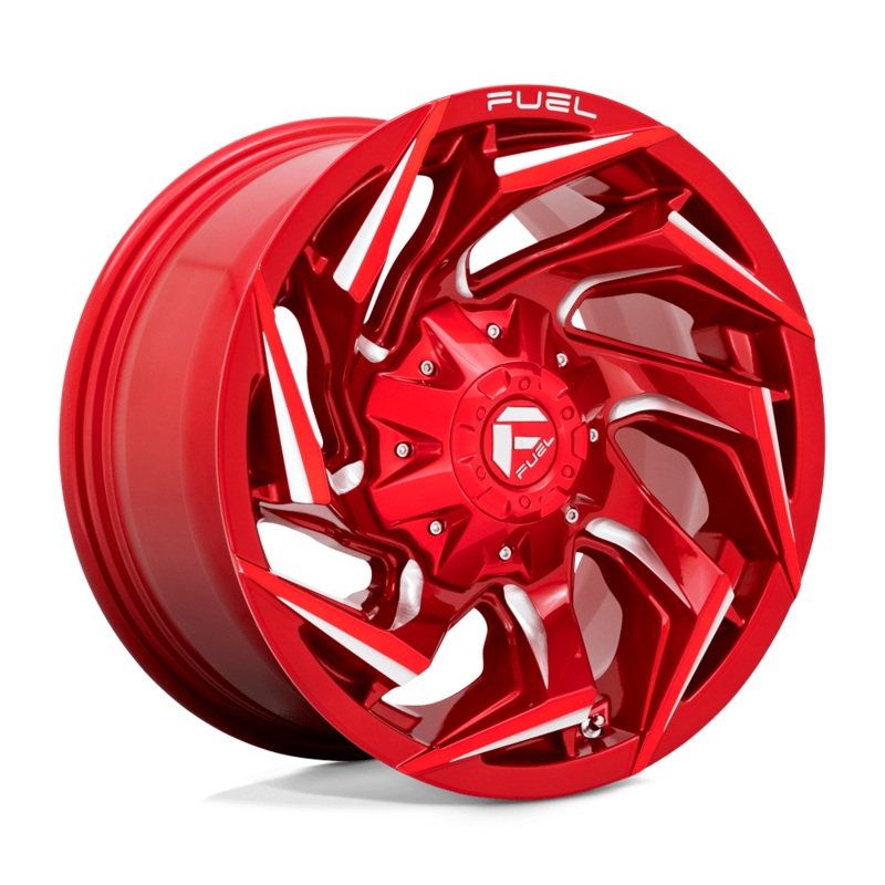 Fuel Wheels D754 Reaction 22″ 8×180 Candy Red Milled