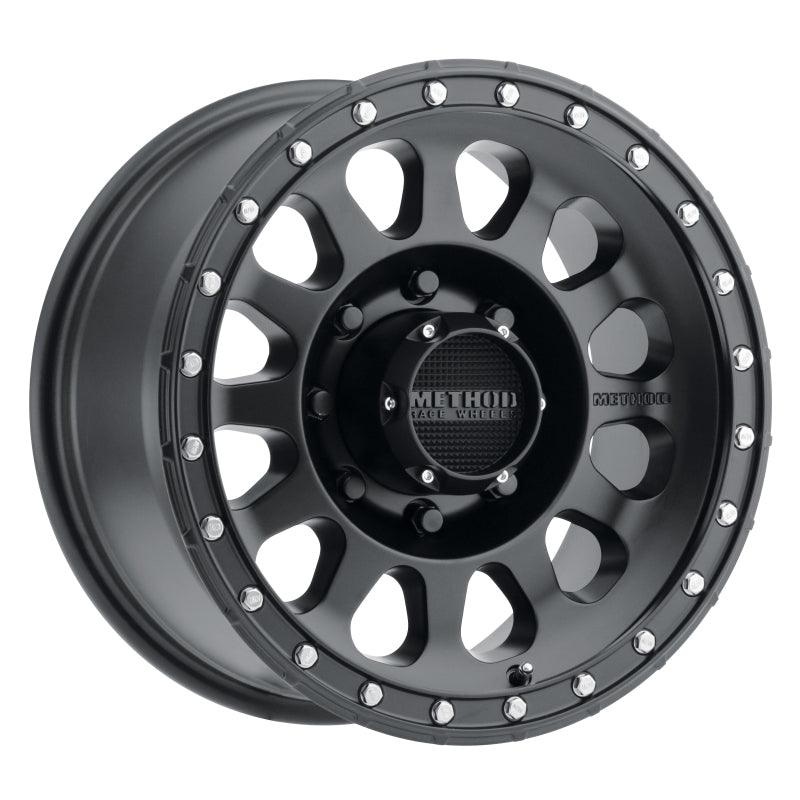 Method MR315 17×8.5 0mm Offset 8×6.5 130.81mm CB Matte Black Wheel