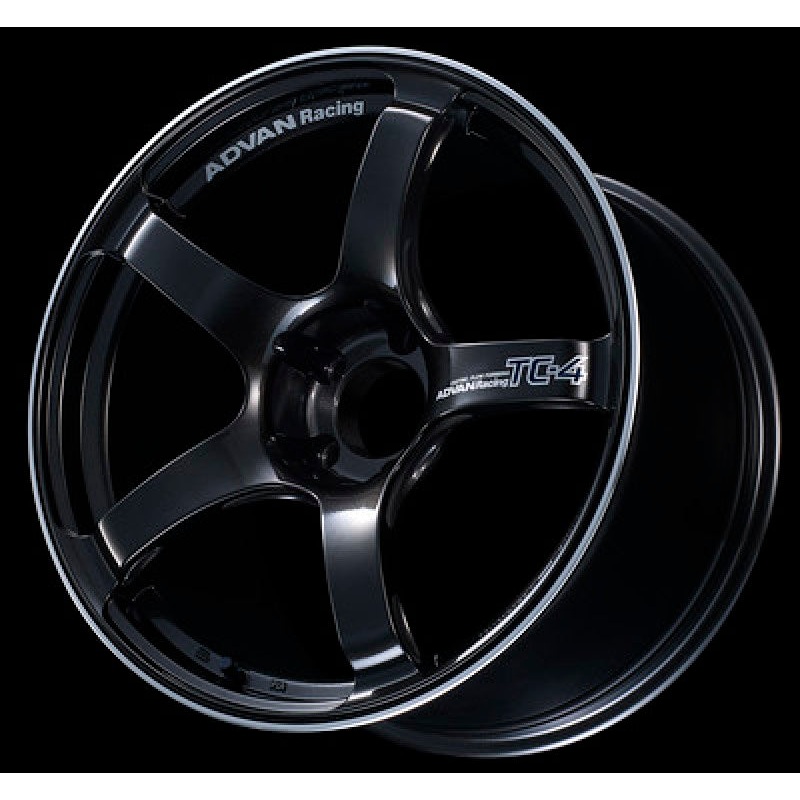 Advan TC4 15×6.0 +38 4-100 Black Gunmetallic & Ring Wheel