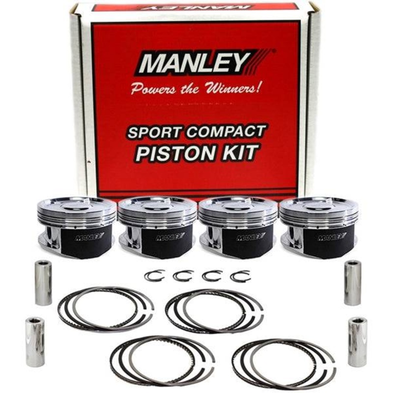 Manley Extreme Duty Pistons Subaru BRZ Scion FR-S FA20 4U-GSE 86.10mm +0.1mm -11.4cc Dish 10.0:1