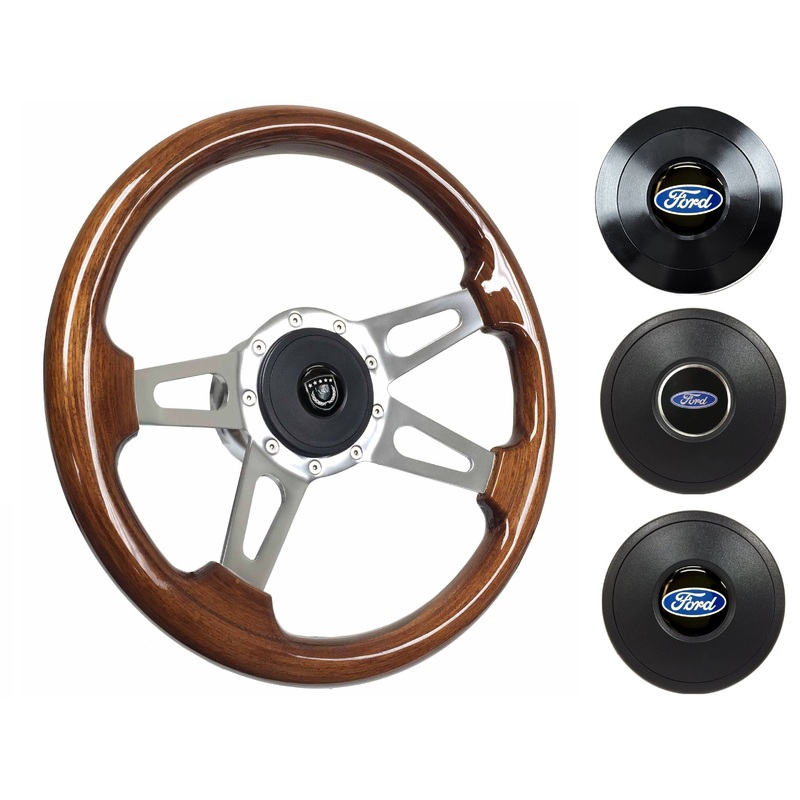 1967-69 Ford Galaxie Steering Wheel Kit | Walnut Wood | ST3080