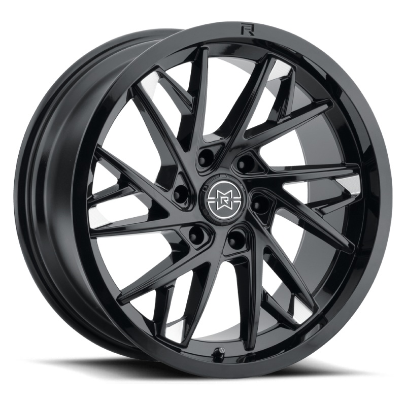 Method Raised MR801 20×12 / 6×135 BP / -40mm Offset / 87mm Bore – Gloss Black Milled Wheel
