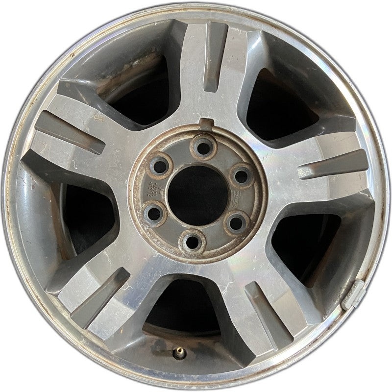 18″ FORD F150 PICKUP 07-08 18×7.5 aluminum 5 spoke angular spokes FX2 Sport machine cast dark argent Original OEM Wheel Rim