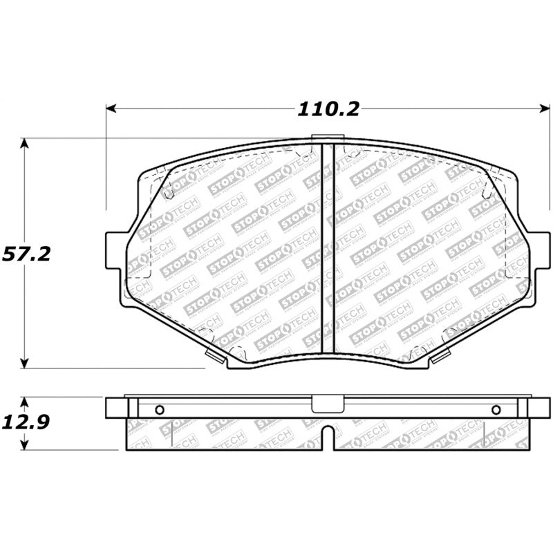 StopTech 94-97 / 99-02 Mazda Miata Street Select Front Brake Pads