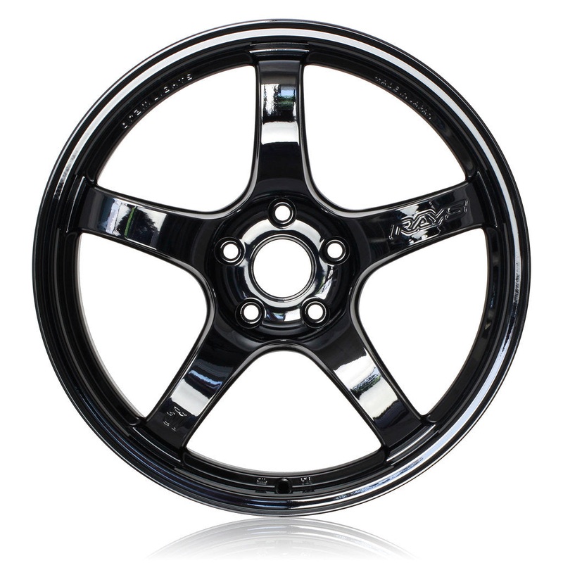 Gram Lights 57CR 18×9.5 +12 5×114.3 Glossy Black (SET)