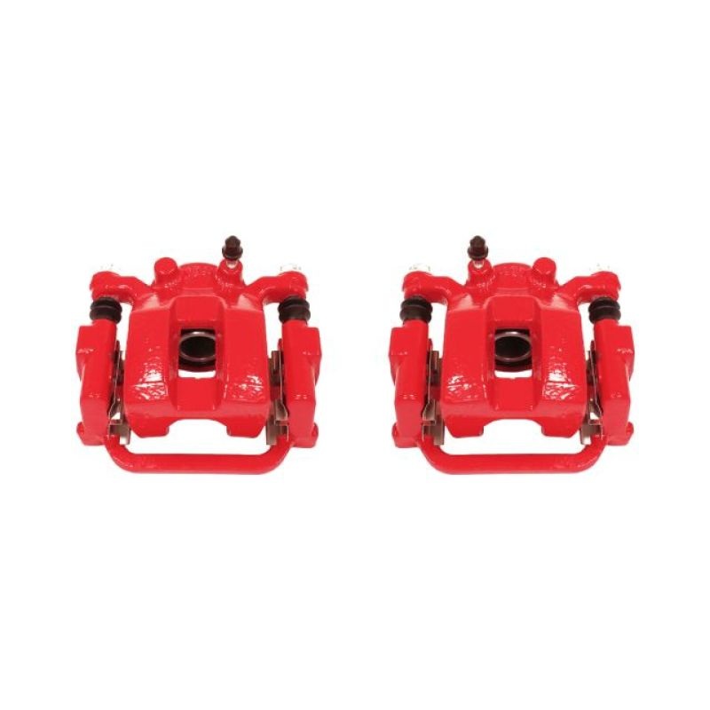 Power Stop 03-08 Infiniti FX35 Rear Red Calipers w/Brackets – Pair